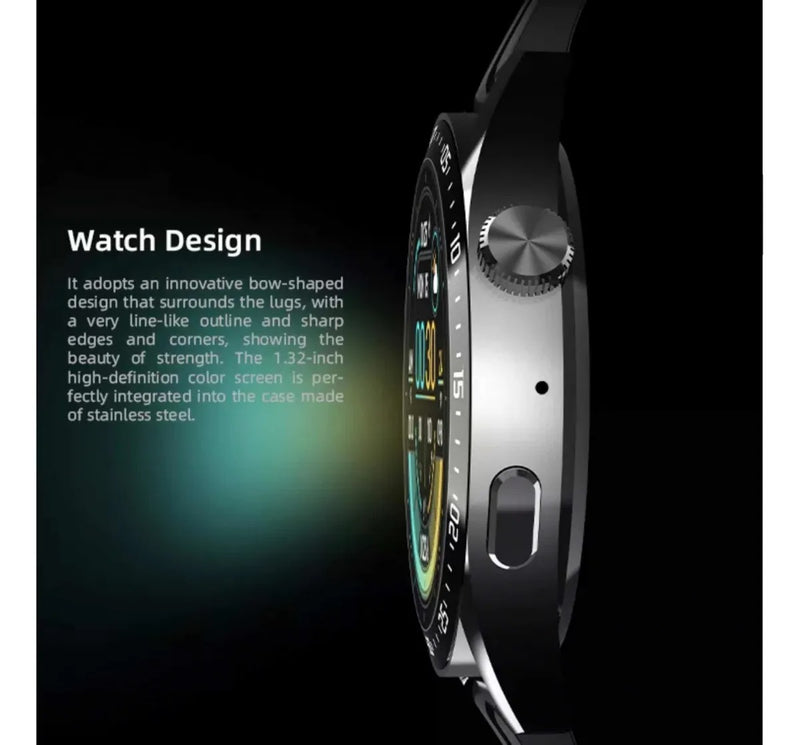 Smartwatch Relógio Inteligente Hw3 Redondo Para Homens Mulheres